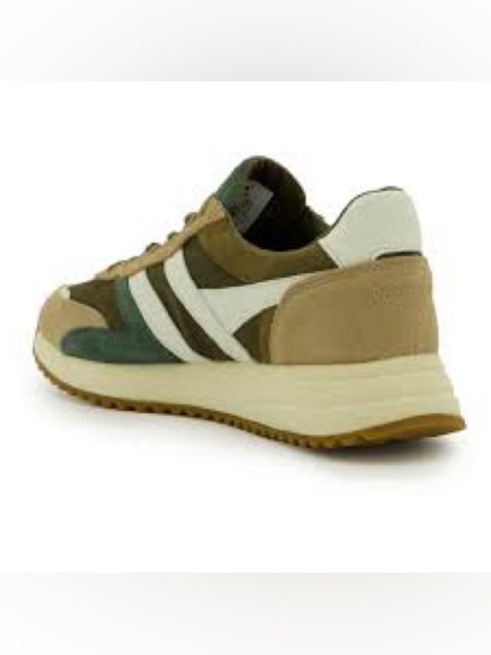 Gola Women’s Olive, Beige & Teal Retro Trainer Sneakers - Picture 2 of 14